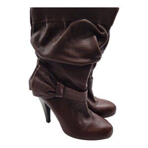 GIANNI BINI Ankle Boots Women's Sz 6M Brown Leather